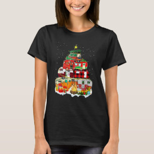 Camping Merry Christmas Tree Camper Family Xmas Pa T-Shirt