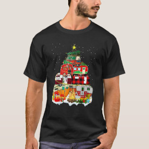 Camping Merry Christmas Tree Camper Family Xmas Pa T-Shirt