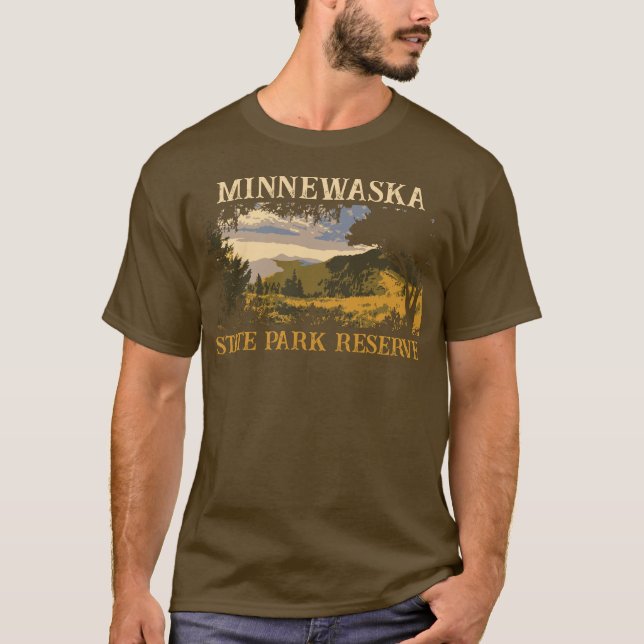 Camping Minnewaska State Park Reserve family trip T-Shirt (Front)