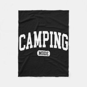 Camping Mode Campfire Camp Life Summer Vacation Fu Fleece Blanket