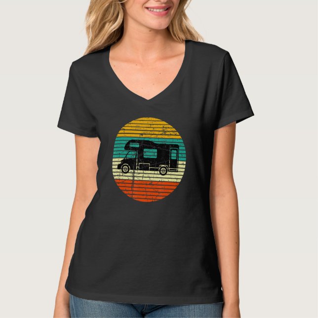 Camping Motorhome Camper T-Shirt (Front)