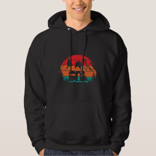Camping Motorhome Campervan Retro Vintage Hoodie