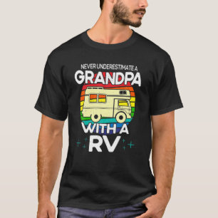 Camping Motorhome Family Retro Vintage Grandpa T-Shirt