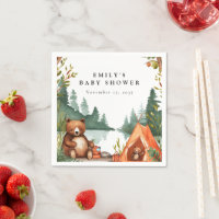 Camping Mountain Rustic Baby Shower