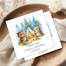 Camping Mountain Rustic Birthday Party 