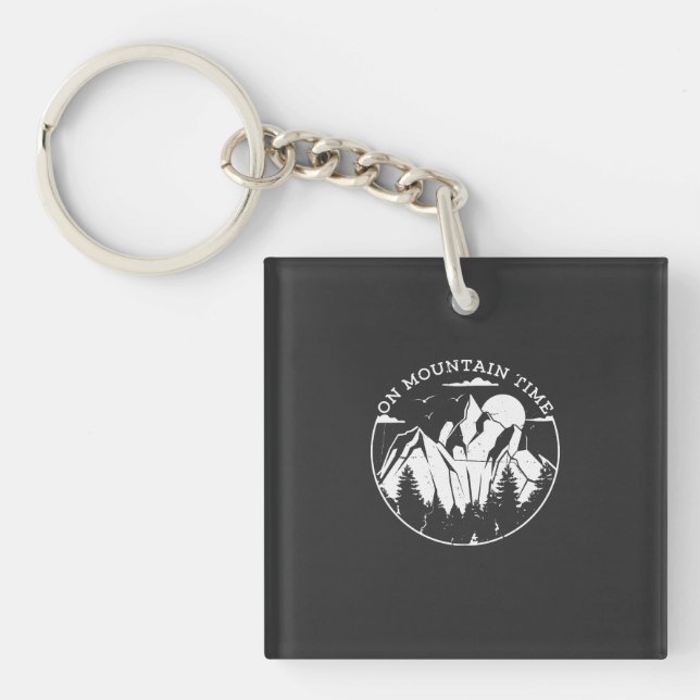 Camping & Mountains Key Ring (Front)