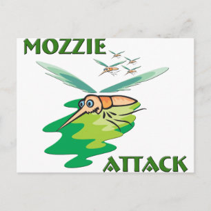 Camping Mozzie Postcard