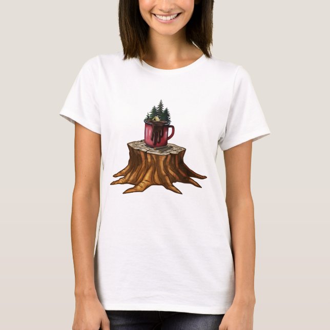 Camping Mug Adventure T-Shirt (Front)