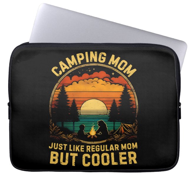 Camping Mum Just Like A Regular Mum Laptop Sleeve (Front)