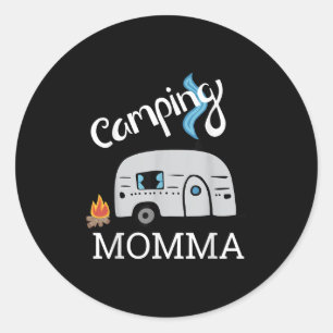Camping Mum Shirt Classic Round Sticker