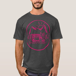 Camping Mum Woman RV Campervan Logo T-Shirt