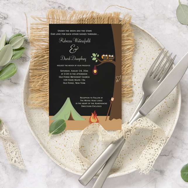 Camping Nature Theme Wedding Invitation (Creator Uploaded)