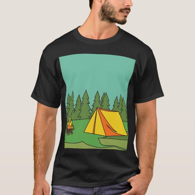 Camping Nature Vintage family T-Shirt (Front)