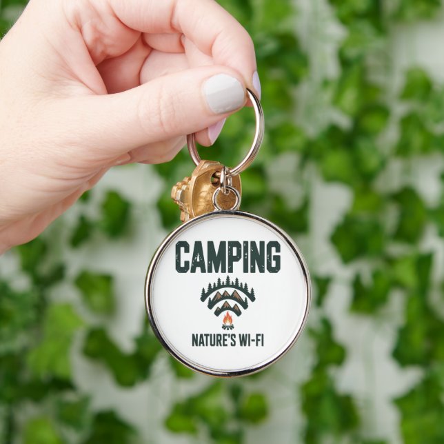 Camping Natures Wifi Key Ring (Hand)