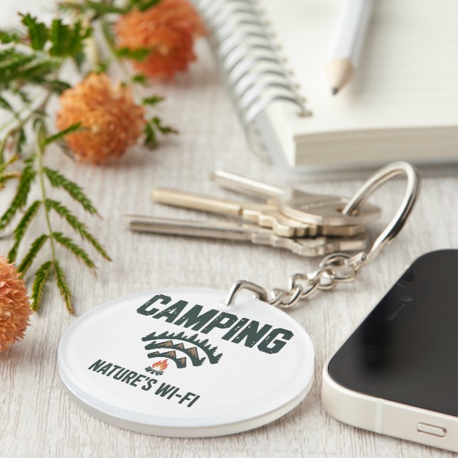 Camping Natures Wifi Key Ring (Front Right)