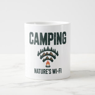 Camping Natures Wifi Large Coffee Mug