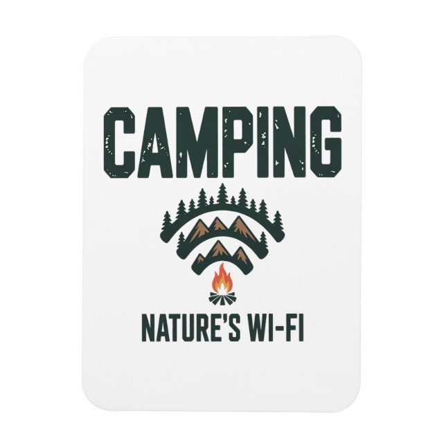 Camping Natures Wifi Magnet (Vertical)