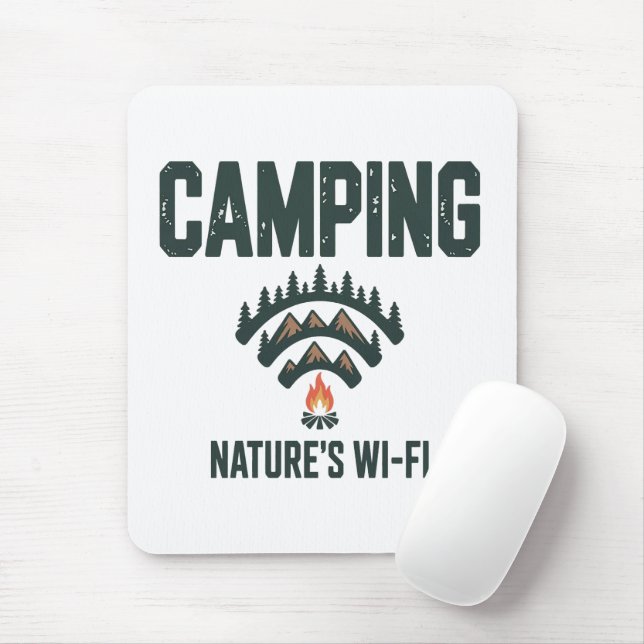 Camping Natures Wifi Mouse Pad (With Mouse)