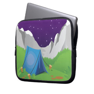 Camping - Night Time Laptop Sleeve