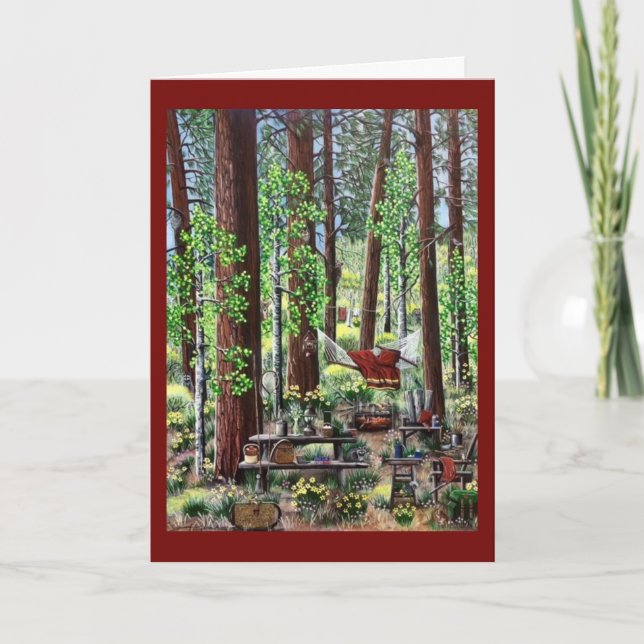 Camping Note Card (Front)