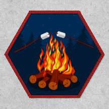 Camping Open Campfire Roasting Marshmallows