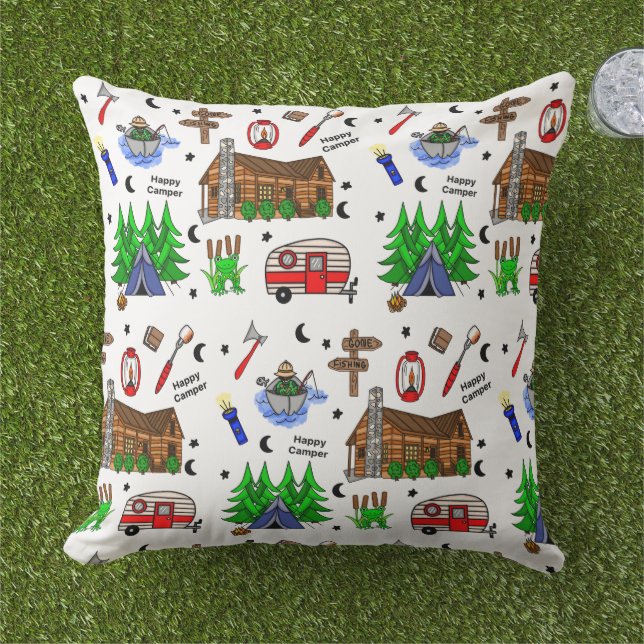 Camping or Midwest Themed Cushion (Grass)