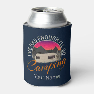 Camping Or Motorhome Vintage Design For Vacation Can Cooler