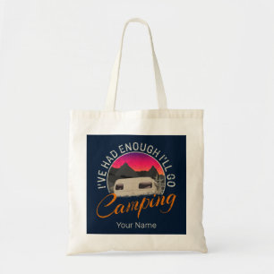 Camping Or Motorhome Vintage Design For Vacation Tote Bag