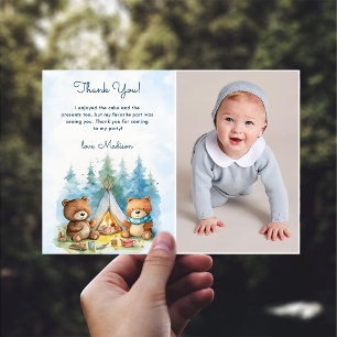 Camping Outdoor Adventure Birthday Thank You Card