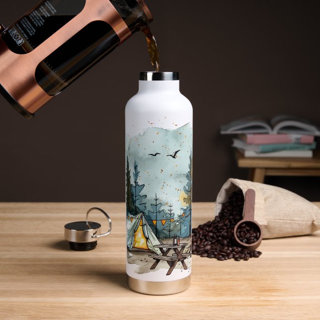 Camping outdoor adventure drink bottle (Coffee)