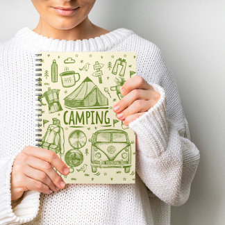 Camping Outdoor Illustration Notebook