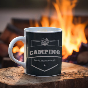 Camping Outdoor Let the adventure Begin  Coffee Mug