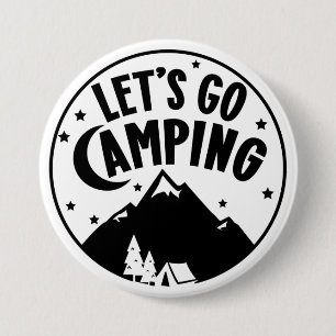 Camping Outdoors Adventure Button