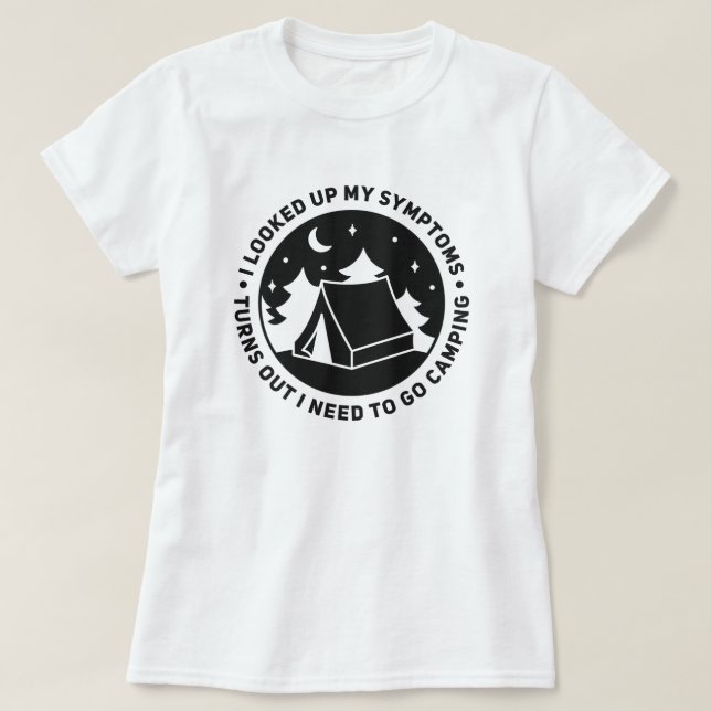 Camping Outdoors Adventure T-Shirt (Design Front)