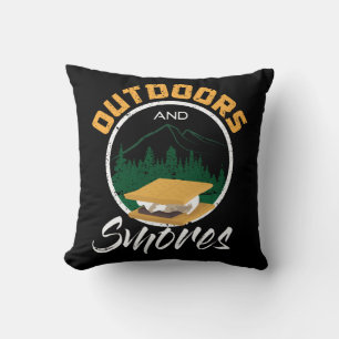 Camping - Outdoors And Smores Cushion