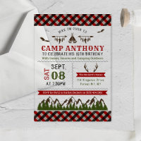 Camping Outdoors Birthday Party