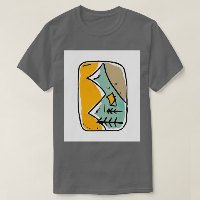 Camping Painting T-Shirt (Design Front)