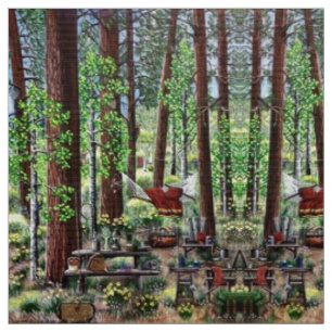 Camping Paradise Fabric