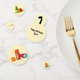 Camping Party Confetti Table Decor