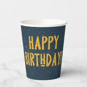 Camping Party Cups Happy Birthday