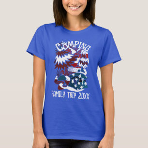 Camping Patriotic Family Trip Year T-Shirt