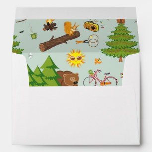 Camping Pattern Envelope