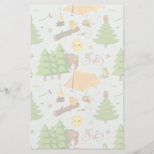 Camping Pattern Stationery