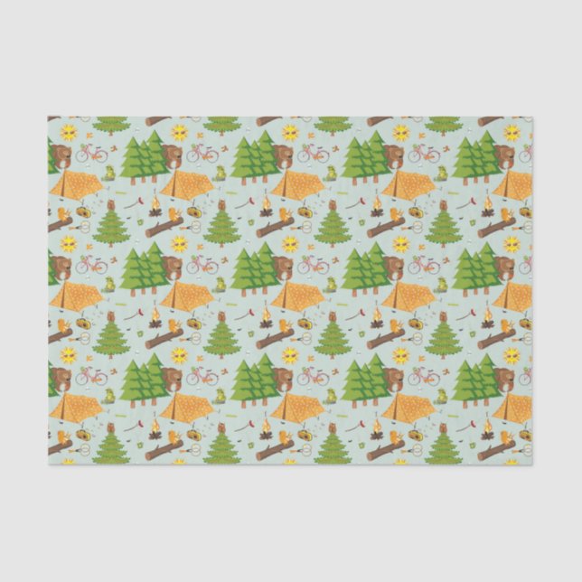 Camping Pattern Tissue Paper (Front)
