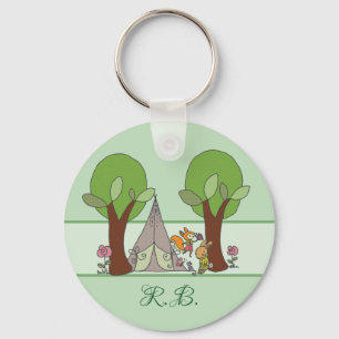 Camping personalisiert key ring