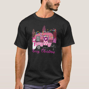 Camping Pink Vehicle Christmas Ugly Sweater Xmas T