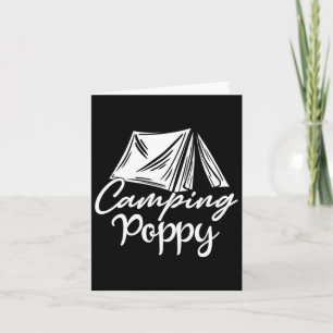 Camping Poppy Camper Family Matching Camp Trip Card