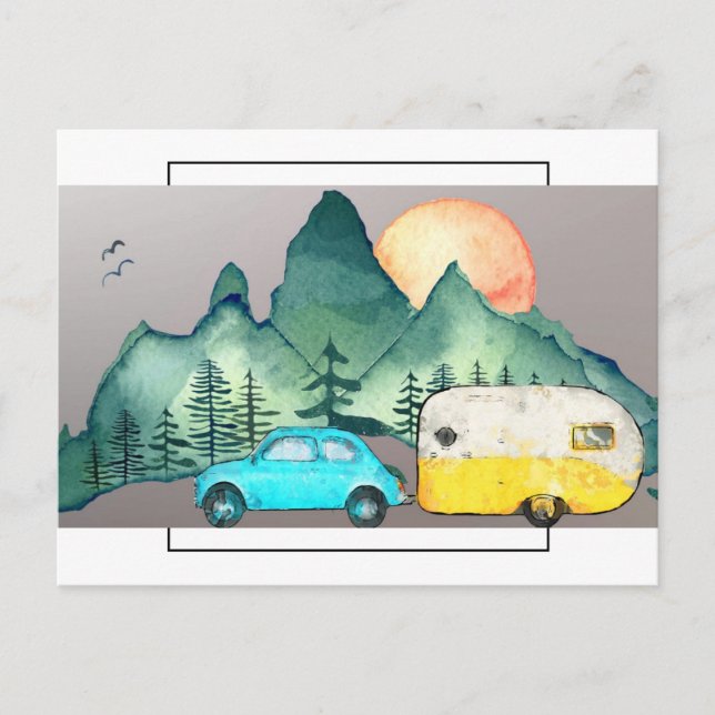 Camping Postcard (Front)