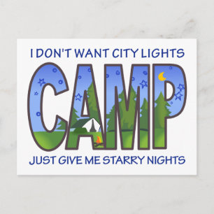 Camping Postcard