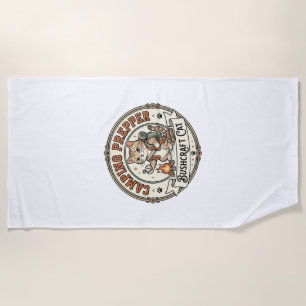 Camping Prepper Bushcraft Cat Camping Prepper Bush Beach Towel
